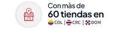 Con más de 60 tiendas en COL, CRC y DOM